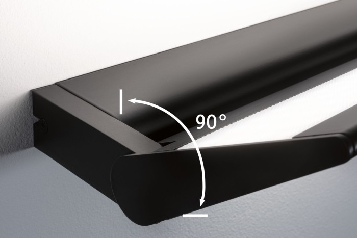 Aplică LED Ranva, cu flux luminos variabil în 3 pași, 2700K, 230V, negru mat [6]