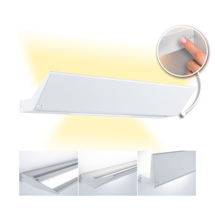 Aplică LED Ranva, cu flux luminos variabil în 3 pași, 2700K, 230V, alb mat [7]