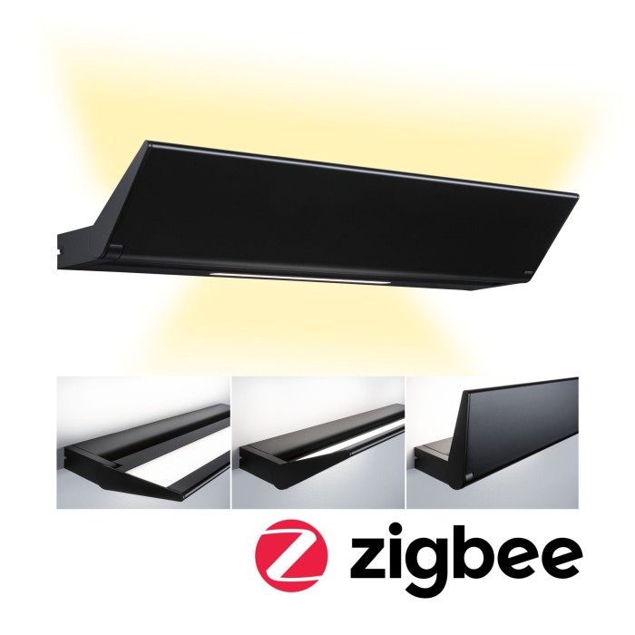 Aplică LED Smart Home Zigbee Ranva, cu temperatură de culoare variabilă, 230V, 13W, negru mat, cu flux luminos variabil [9]