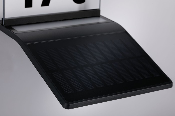 Aplică solară cu număr adresă Yoko IP44 3000K 150lm , cu senzor de mișcare, antracit [5]