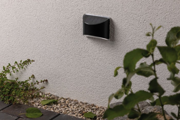 Aplică solară IP44 3000K metal/plastic, negru [4]