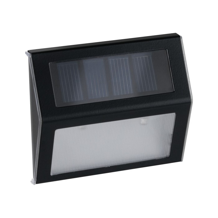 Aplică solară IP44 3000K metal/plastic, negru [2]