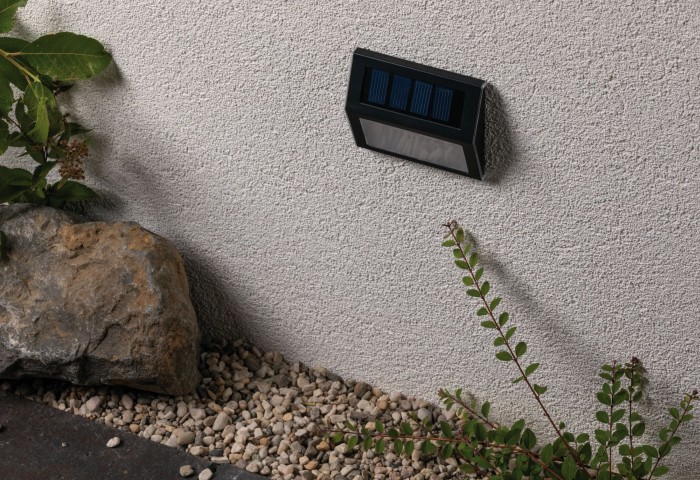 Aplică solară IP44 3000K metal/plastic, negru [4]