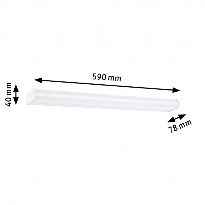 Aplică de baie Arneb LED, IP44, 3000K, 1000lm, 230V, 12,5W, alb [5]