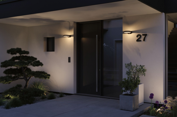 Aplică de exterior Anela LED, senzor de mișcare, IP44, 245x309mm, 3000K, 12,5W, 700lm, 230V, antracit, aluminiu [6]