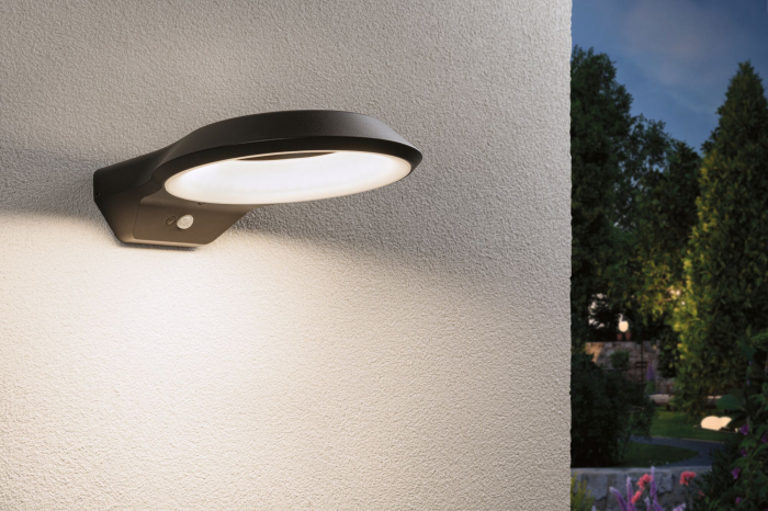 Aplică de exterior Anela LED, senzor de mișcare, IP44, 245x309mm, 3000K, 12,5W, 700lm, 230V, antracit, aluminiu [4]