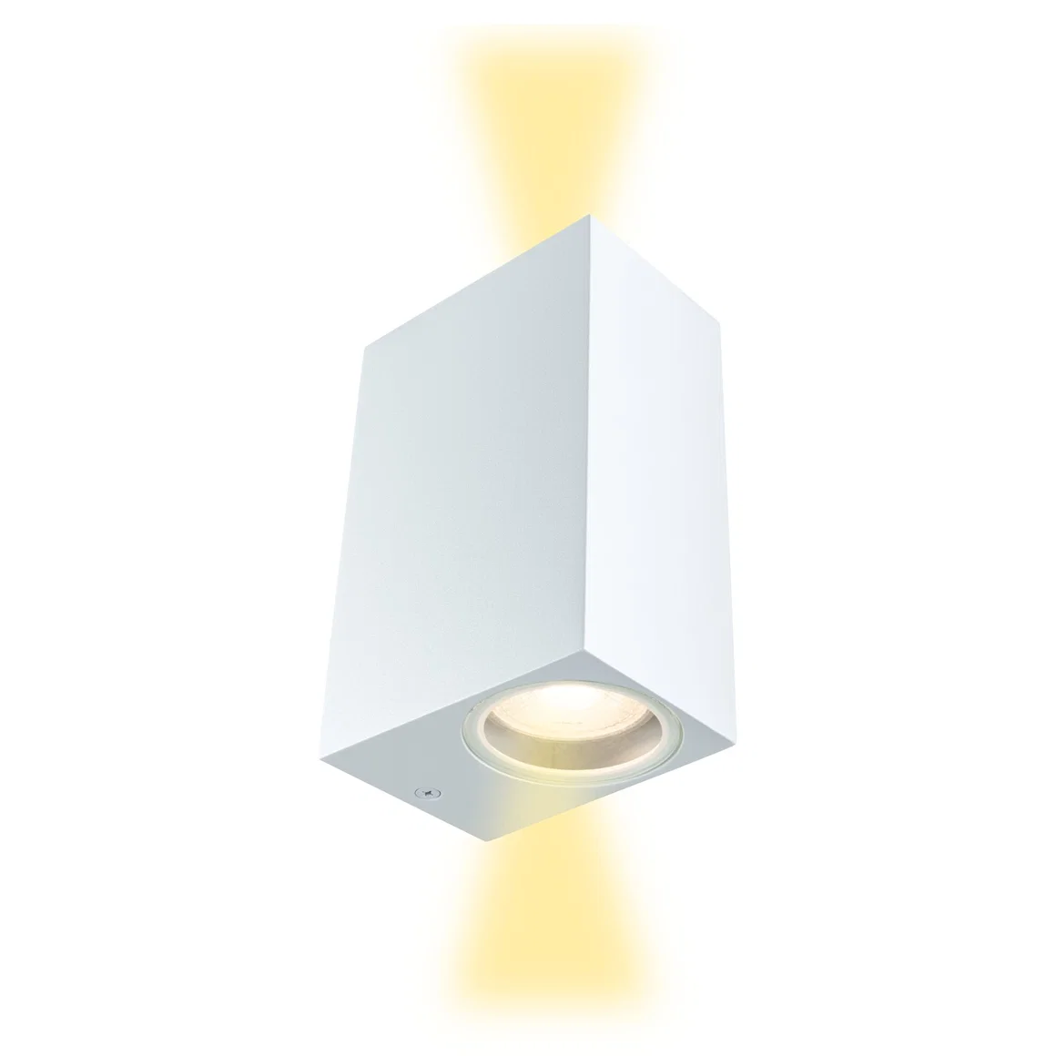 Aplică de exterior Imola, IP44, pătrată, max. 2xGU10, alb mat, aluminiu [3]