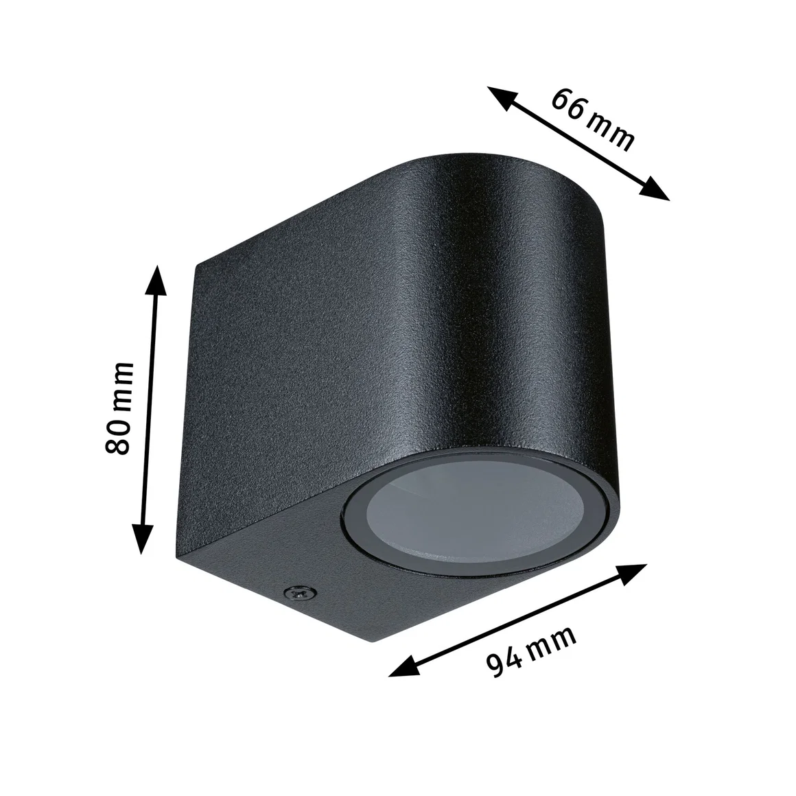 Aplică de exterior Perugia, IP44, max. 1xGU10, negru mat, aluminiu [2]