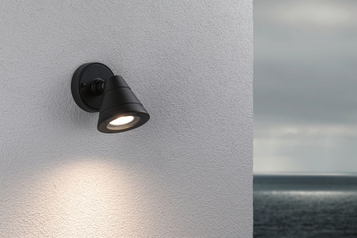 Aplică de exterior Trian, IP44, rotund, 100x125mm, max. 35W, 230V, antracit, aluminiu [7]