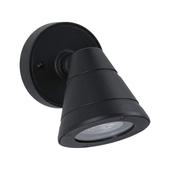 Aplică de exterior Trian, IP44, rotund, 100x125mm, max. 35W, 230V, antracit, aluminiu [2]