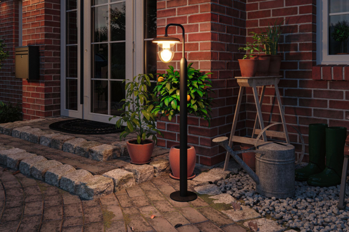 Aplică de exterior Vintario, IP44, 180x250mm, max. 20W, 230V, E27, antracit, aluminiu [10]
