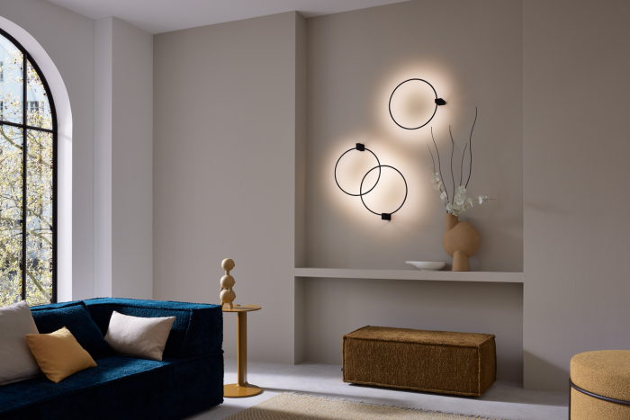 Aplică FINLIN ROUND SURF 1.0, LED, 2700K, champagne-negru [2]