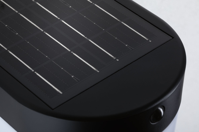 Aplică hibridă LED de exterior Calyne, 230V + Solar IP44, 145x229mm, 3000K, 2,3W, 230lm, 230V, negru [8]
