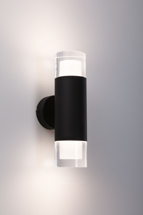 Aplică Kame IP44, 3000K, 460lm, 230V, 2x4W, negru Signal [5]