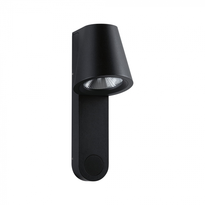 Aplică LED de exterior Caissa, cu senzor de mișcare, IP44, 3000K, 9W, 700lm, 230V, 65°, antracit [2]