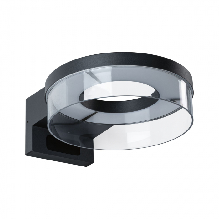 Aplică LED de exterior Capea, IP44, 3000K, 700lm, 230V, cu senzor de mișcare, antracit, aluminiu [4]