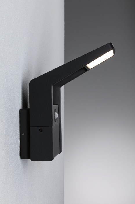 Aplică LED de exterior Juntea, cu senzor de mișcare, IP44, 3000K, 11W, 900lm, 230V, antracit [5]
