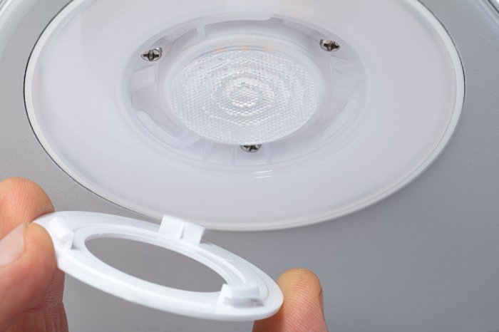 Aplică LED de exterior Silma, bidirecțională, IP44, 3000K, 7W 2x600lm, 230V, alb, aluminiu, cu senzor de mișcare [3]