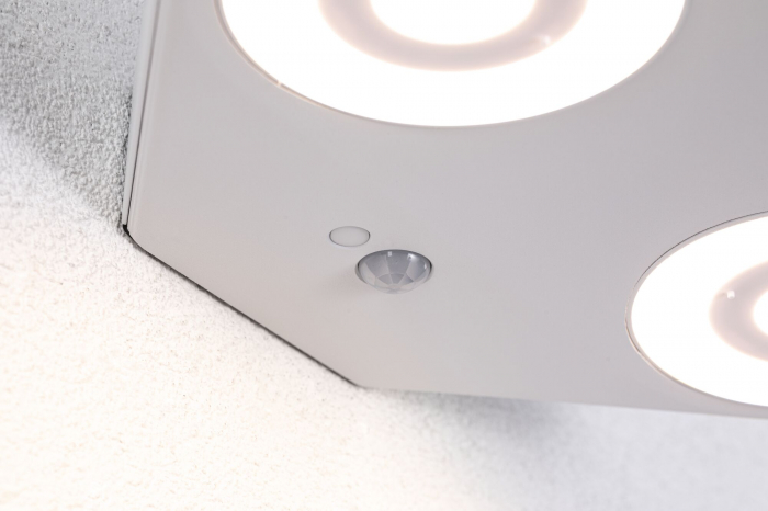 Aplică LED de exterior Silma, bidirecțională, IP44, 3000K, 7W 2x600lm, 230V, alb, aluminiu, cu senzor de mișcare [5]