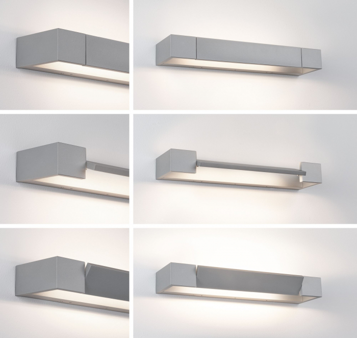 Aplică LED Lucille, IP44, 2700K, 1000lm, 230V, 11W, aluminiu mat, flux luminos variabil [5]