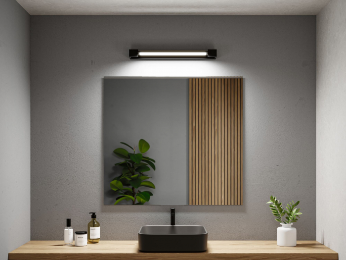 Aplică LED Lucille, IP44, 2700K, 1300lm, 230V, 17W, negru mat, flux luminos variabil [2]