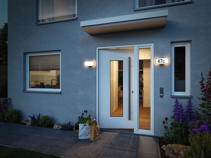 Aplică LED număr adresă Sheera Dusk cu senzori crepuscular și de mișcare 6,5W, IP44 [5]