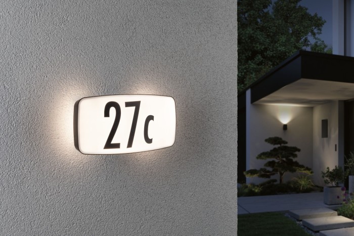 Aplică LED număr adresă Sheera Dusk cu senzori crepuscular și de mișcare 6,5W, IP44 [3]