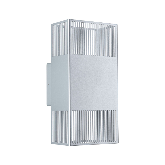 Aplică LED Tharin, IP44, 3000K, 120x104mm, 2x3,7W, argintiu [2]