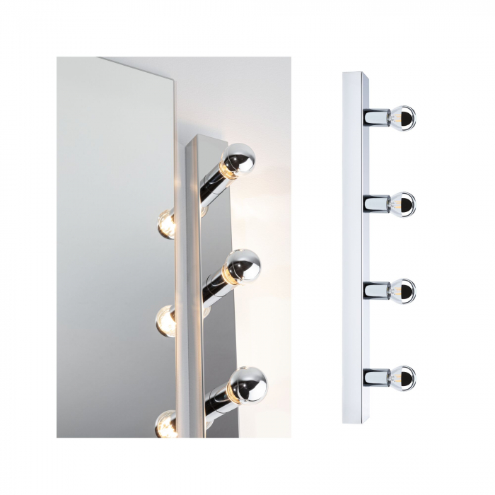 Aplică pentru oglindă Regula II, IP44, E14, 230V, max. 4x40W, crom [2]