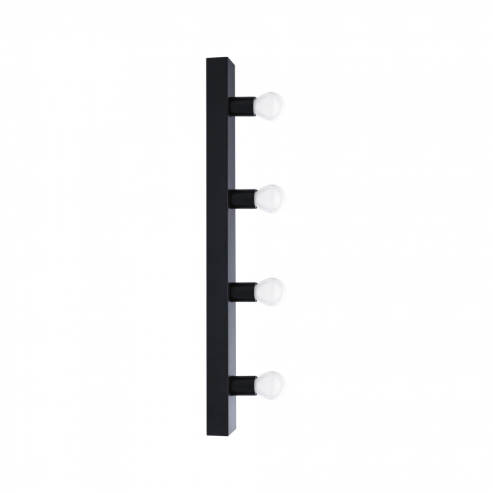 Aplică pentru oglindă Regula II, IP44, E14, 230V, max. 4x40W, negru [10]