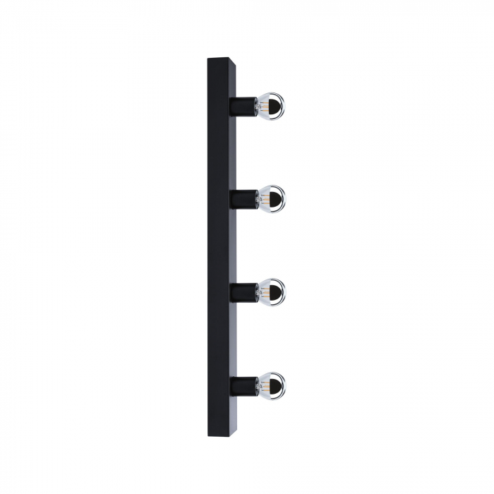 Aplică pentru oglindă Regula II, IP44, E14, 230V, max. 4x40W, negru [9]