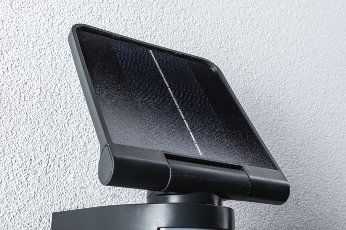 Aplică solară LED Lesla, senzori de mișcare și crepuscular, IP65, 150x130mm, 3000K 12,5W, antracit, plastic [13]