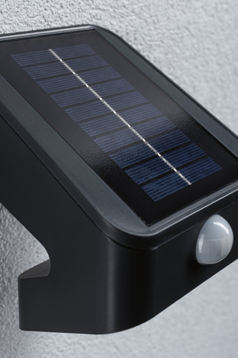 Aplică solară LED Lesly, senzori de mișcare și crepuscular, IP65, 113x126mm, 3000K, 5,5W, antracit, plastic [11]