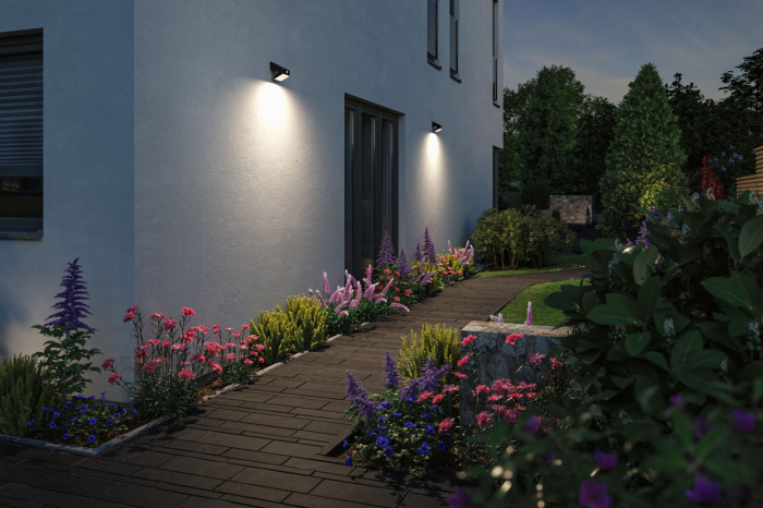 Aplică solară LED Lesly, senzori de mișcare și crepuscular, IP65, 113x126mm, 3000K, 5,5W, antracit, plastic [5]