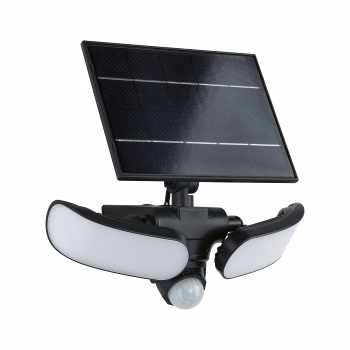 Aplică solară LED Sonlig, senzori de mișcare și crepuscular, IP65, 286x137mm, 3000K, 2x9W, antracit, plastic [14]