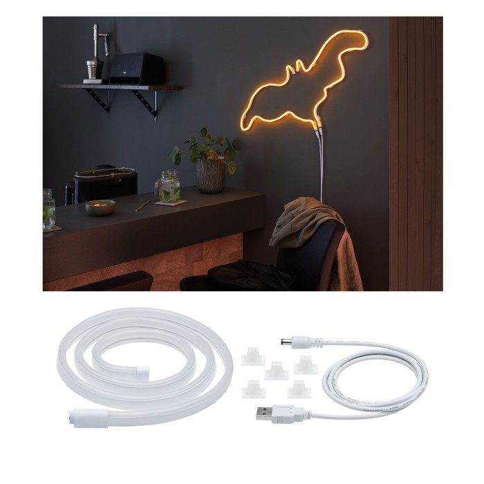 Bandă LED Neon Colorflex USB portocaliu 1m 4,5W 5V [2]