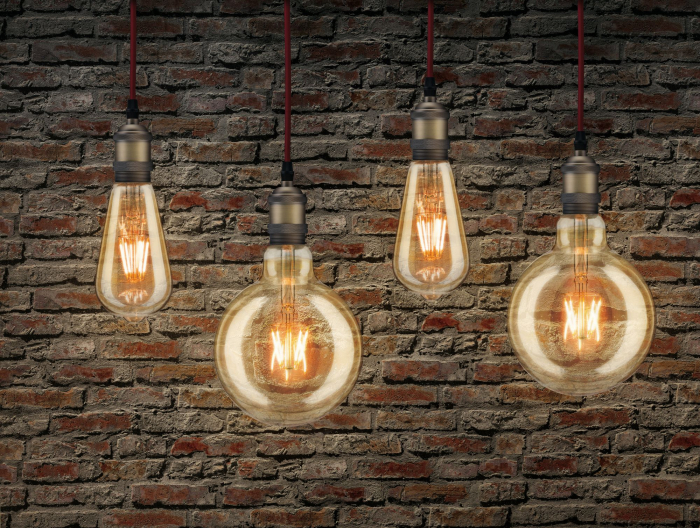 Bec Corn Rustika cu filament LED, 1879, 230V, E27, 470lm, 6W, 1800K, flux luminos variabil în 3 pași, auriu [3]