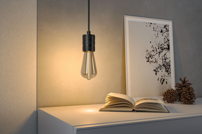 Bec decorativ Corn LED Floating Shine, 230V, Standard, E27, 90lm, 2,8W, 1800K, sticlă afumată [3]