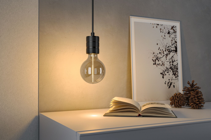 Bec decorativ glob LED Floating Shine, 230V, Standard, E27, 90lm, 2,8W, 1800K, sticlă afumată [3]