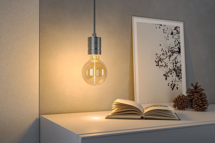 Bec decorativ glob LED Floating Shine, 230V, Standard, LED, E27, 140lm, 2,8W, 1800K, auriu [3]