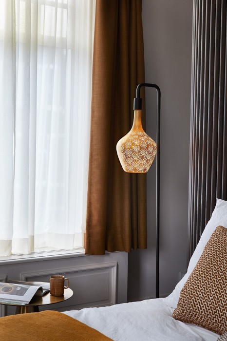 Bec decorativ LED Calex Versailles Baroque, verde, 5W, 1800K, E27, cu flux luminos variabil [4]