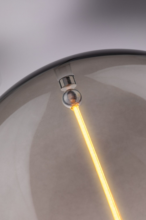 Bec decorativ pară LED Floating Shine, 230V, Standard, E27, 60lm, 2,2W, 1800K, sticlă afumată [5]