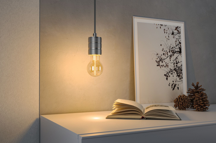 Bec decorativ pară LED Floating Shine, 230V, Standard, E27, 90lm, 2,2W, 1800K, autiu [4]