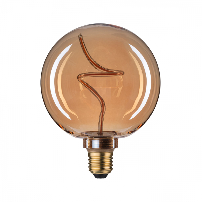 Bec glob Floating Shine, 230V, standard LED, 250lm, 4W, 1800K, cu flux luminos variabil, auriu [2]