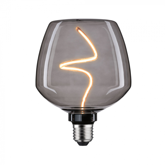 Bec glob Floating Shine, 230V, standard LED, 250lm, 4W, 1800K, cu flux luminos variabil, sticlă afumată [1]