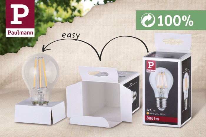 Bec LED cu filament, lumânare, 470lm E14 4,8W clar, cu flux luminos variabil 2700K 230V [5]