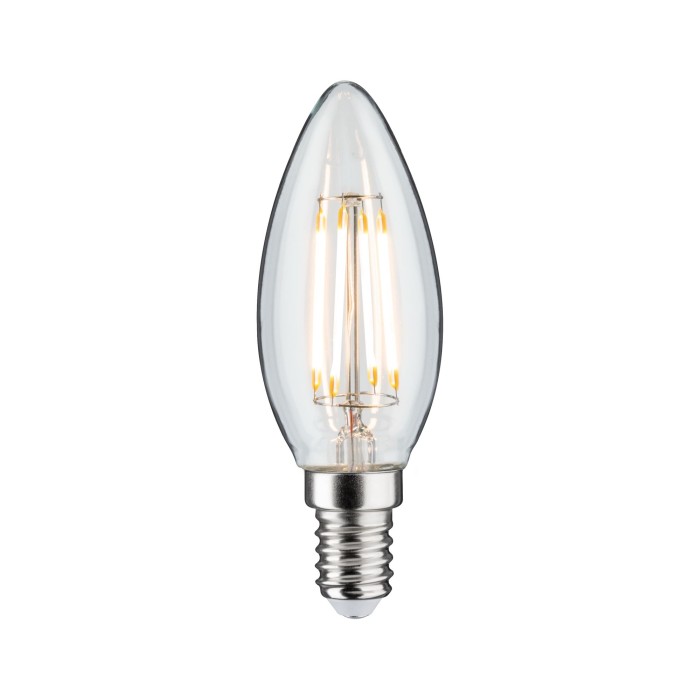 Bec LED cu filament, lumânare, 470lm E14 4,8W clar, cu flux luminos variabil 2700K 230V [1]