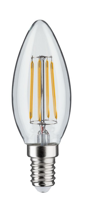 Bec LED cu filament, lumânare, 470lm E14 4,8W clar, cu flux luminos variabil 2700K 230V [2]