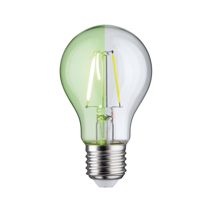 Bec LED cu filament, verde, AGL 2,2W E27 clar 230V [3]