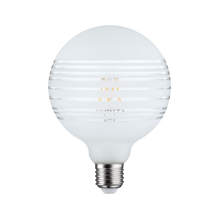 Bec LED G125 cu inel oglindă alb mat 470lm E27 2600K 230V, cu flux luminos variabil [2]